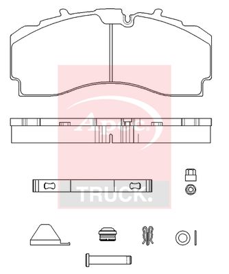 APEC Brake Pad Set, disc brake PAD29331K
