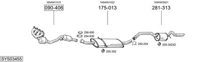 Układ wydechowy BOSAL SYS03455