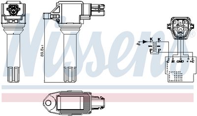 Bobina de inductie NISSENS 966970