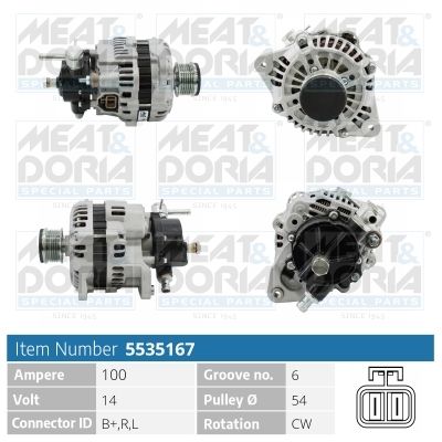 Генератор MEAT & DORIA 5535167 для SUZUKI JIMNY