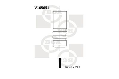 BGA V165651 Клапан впускной  для AUDI A1 (Ауди А1)