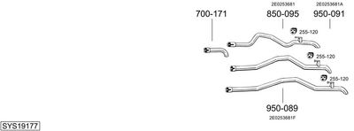 ABGASANLAGE BOSAL SYS19177