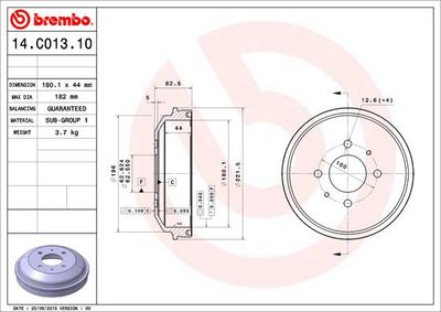 Bromstrumma BREMBO 14.C013.10