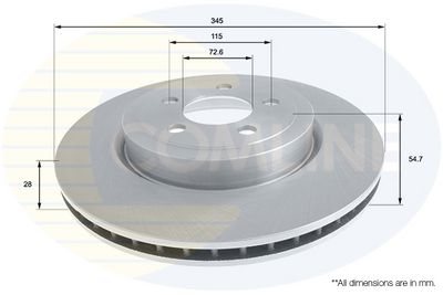 спирачен диск COMLINE ADC2319V