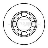 BORG & BECK BBD4920 Тормозные диски для MITSUBISHI TREDIA