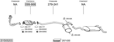 Układ wydechowy BOSAL SYS05203