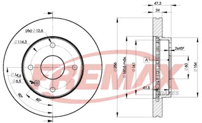 Тормозной диск FREMAX BD-8338 для DAEWOO REZZO