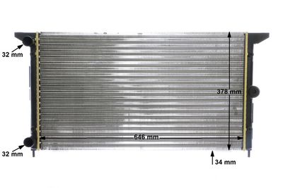 RADIATOR RACIRE MOTOR MAHLE CR607000S 12