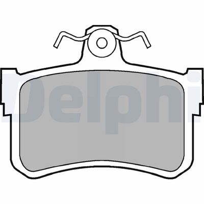 Zestaw klocków hamulcowych, hamulce tarczowe DELPHI LP880