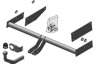 Zestaw zaczepu przyczepy BRINK 500500