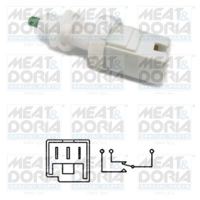 MEAT & DORIA 35012 Выключатель стоп-сигнала  для FIAT DUCATO (Фиат Дукато)