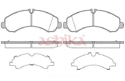 Bremsekloss sett ASHIKA 50-05-526 for MITSUBISHI, FUSO