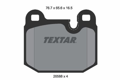 Комплект тормозных колодок, дисковый тормоз TEXTAR 2058805 для BMW M1