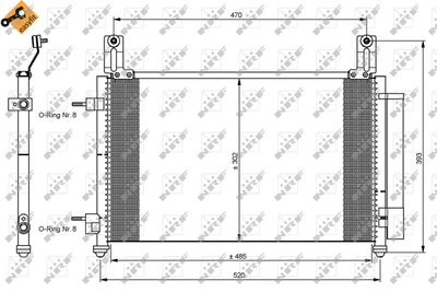 NRF 35796 Радиатор кондиционера  для CHEVROLET MATIZ (Шевроле Матиз)