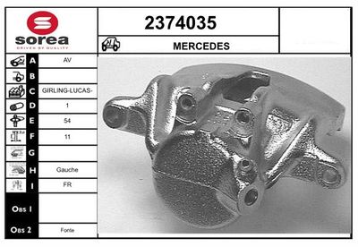 BREMSSATTEL EAI 2374035