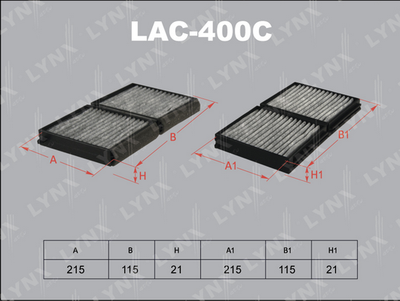 LYNXauto LAC-400C Фильтр салона  для MAZDA PREMACY (Мазда Премак)