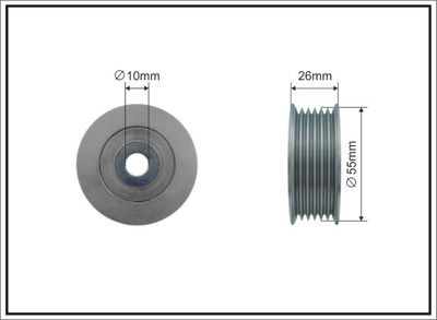 Deflection/Guide Pulley, V-ribbed belt 500188