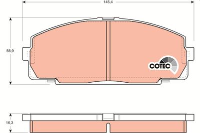 Brake Pad Set, disc brake GDB770