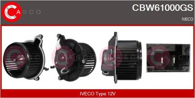 CASCO CBW61000GS Вентилятор салону для IVECO (Ивеко)