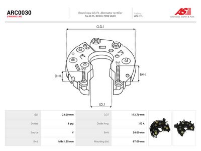 Likriktare, generator AS-PL ARC0030