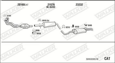 SISTEM DE ESAPAMENT WALKER SKK009516
