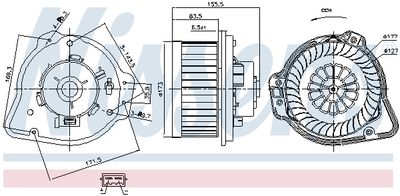 VENTILATOR HABITACLU NISSENS 87020 5