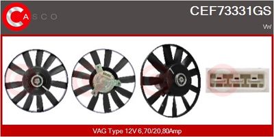 VENTILATOR RADIATOR CASCO CEF73331GS