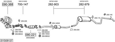 Изпускателна система BOSAL SYS09137
