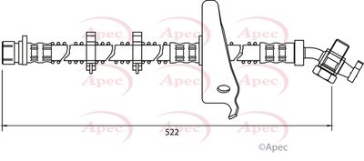 Brake Hose APEC HOS4026