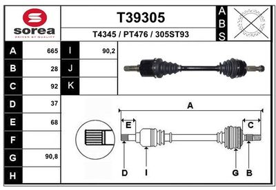 ANTRIEBSWELLE EAI T39305