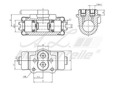 спирачно цилиндърче на колелото A.Z. Meisterteile AZMT-44-111-1128
