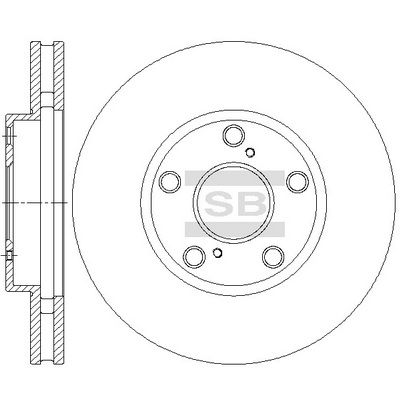 Тормозной диск Hi-Q SD4694 для TOYOTA NADIA