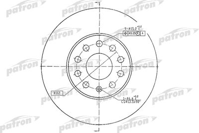 Тормозной диск PATRON PBD4295 для SKODA YETI