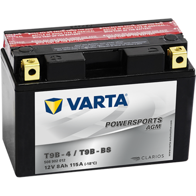 Batterij AGM/Beginnen/Droog geladen met zuur (beperkte verkoop aan consumenten) VARTA 12V 8Ah 115A L+ Onderhoudsvrij elektrolyt inbegrepen 149x70x105mm Droog geladen met zuur YT9B-BS