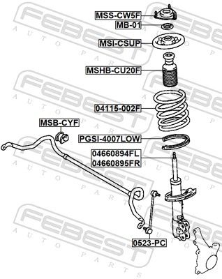 ARC SPIRAL FEBEST 04115002F 1