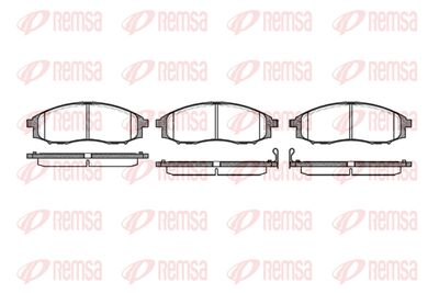 Комплект тормозных колодок, дисковый тормоз REMSA 0748.02 для NISSAN PICK UP