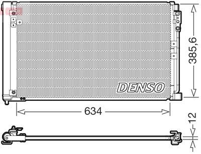 DENSO Condensor, airconditioning (DCN46038)