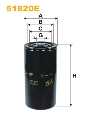 Масляный фильтр WIX FILTERS 51820E для ASTON MARTIN VIRAGE