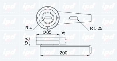 ROLA INTINZATOR CUREA TRANSMISIE IPD 140585 1