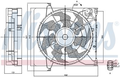 VENTILATOR RADIATOR NISSENS 85896 5