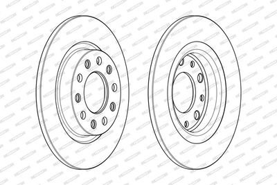 BREMSSCHEIBE FERODO DDF2333C 1