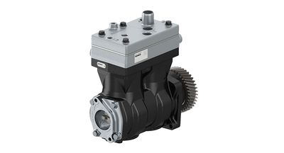 Compressor, capaciteit 636cm³, aantal cilinders: 2, type koeling: vloeibaar koelmiddel (nieuw, met een tandwiel)