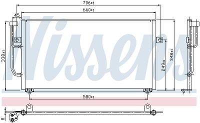 CONDENSATOR CLIMATIZARE NISSENS 94306 6