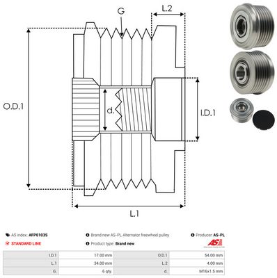 SISTEM ROATA LIBERA GENERATOR AS-PL AFP0103S 3