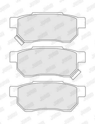 BREMSBELAGSATZ SCHEIBENBREMSE JURID 572136J 1