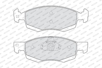 BREMSBELAGSATZ SCHEIBENBREMSE FERODO FDB4035 1