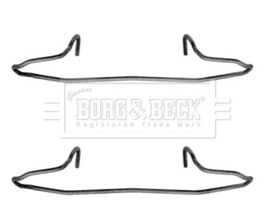 Комплектующие, колодки дискового тормоза BORG & BECK BBK1040 для AUDI COUPE
