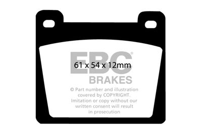 Комплект тормозных колодок, дисковый тормоз EBC Brakes DP142 для GINETTA G15