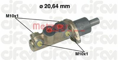 METZGER 202-039 Головний гальмівний циліндр 