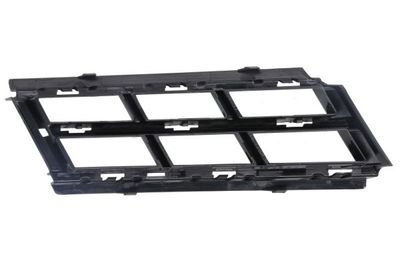 Voorbumper afdekking Voor Links (met latten gaten, zwart) past: BMW 5 G30, G31, G38, F90 05.20-06.23